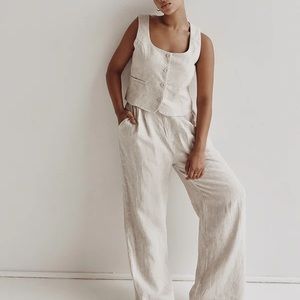Dissh Norah Natural Linen Pant